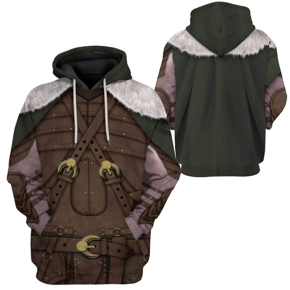 Gearhuman 3D Cosplay Dungeons And Dragons Drizzt Custom T-Shirts Hoodies Apparel HD-TA0702204 3D Custom Fleece Hoodies 