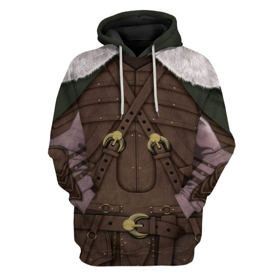 Gearhuman 3D Cosplay Dungeons And Dragons Drizzt Custom T-Shirts Hoodies Apparel HD-TA0702204 3D Custom Fleece Hoodies Hoodie S 