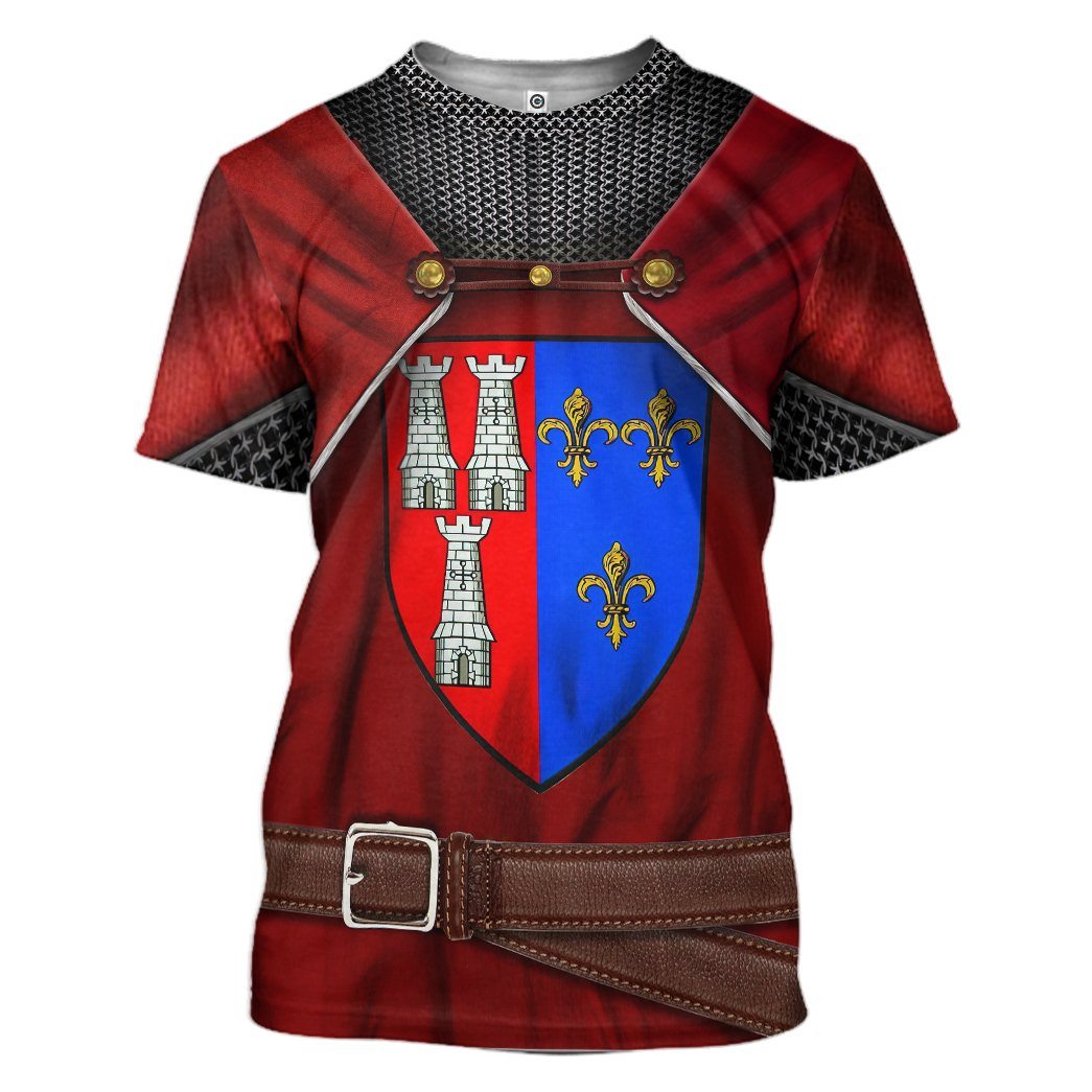 Gearhuman 3D Cosplay Edward I of England Custom Tshirt Hoodie Apparel GV091130 3D Apparel T-Shirt S 