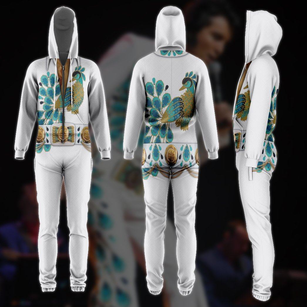 Gearhuman 3D Cosplay Elvis Presley Peacock Jumpsuit GV27014 Jumpsuit
