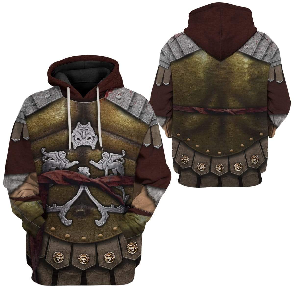 Gearhumans 3D Cosplay Gladiator Maximus Custom Hoodies Apparel