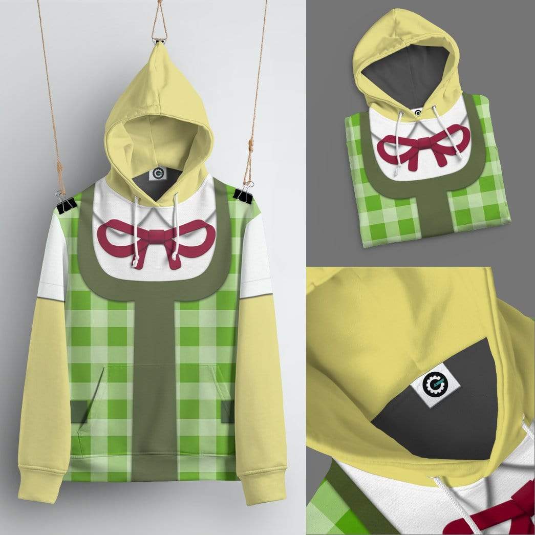 Gearhuman 3D Cosplay Isabelle Animal Crossing Custom Fleece Hoodie Apparel GT27032 3D Custom Fleece Hoodies 