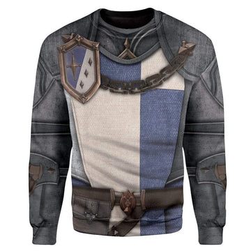 Gearhumans 3D Cosplay Knight Armor Custom T-Shirts Hoodies Apparel