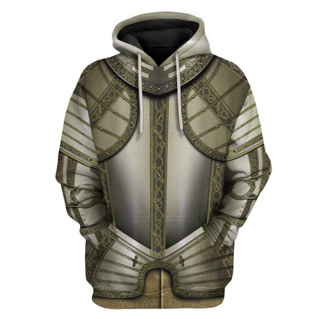 Gearhuman 3D Cosplay Knights Armor Custom Hoodies Apparel GT25024 3D Custom Fleece Hoodies Hoodie S 