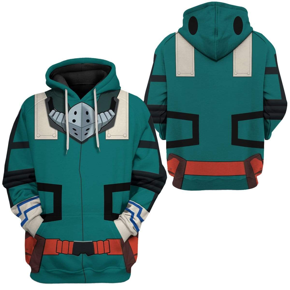 Gearhuman 3D Cosplay My Hero Academia Izuku Custom T-Shirts Hoodies Apparel CO-TA0802203 3D Custom Fleece Hoodies 