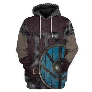 Gearhumans 3D Cosplay Viking Shield Maiden Lagertha Custom Hoodies Apparel