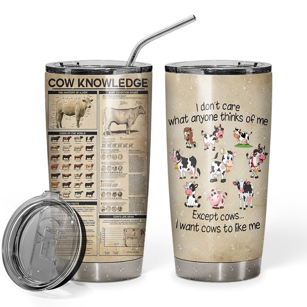 Gearhuman 3D Cow Knowledge Tumbler GB09036 Tumbler