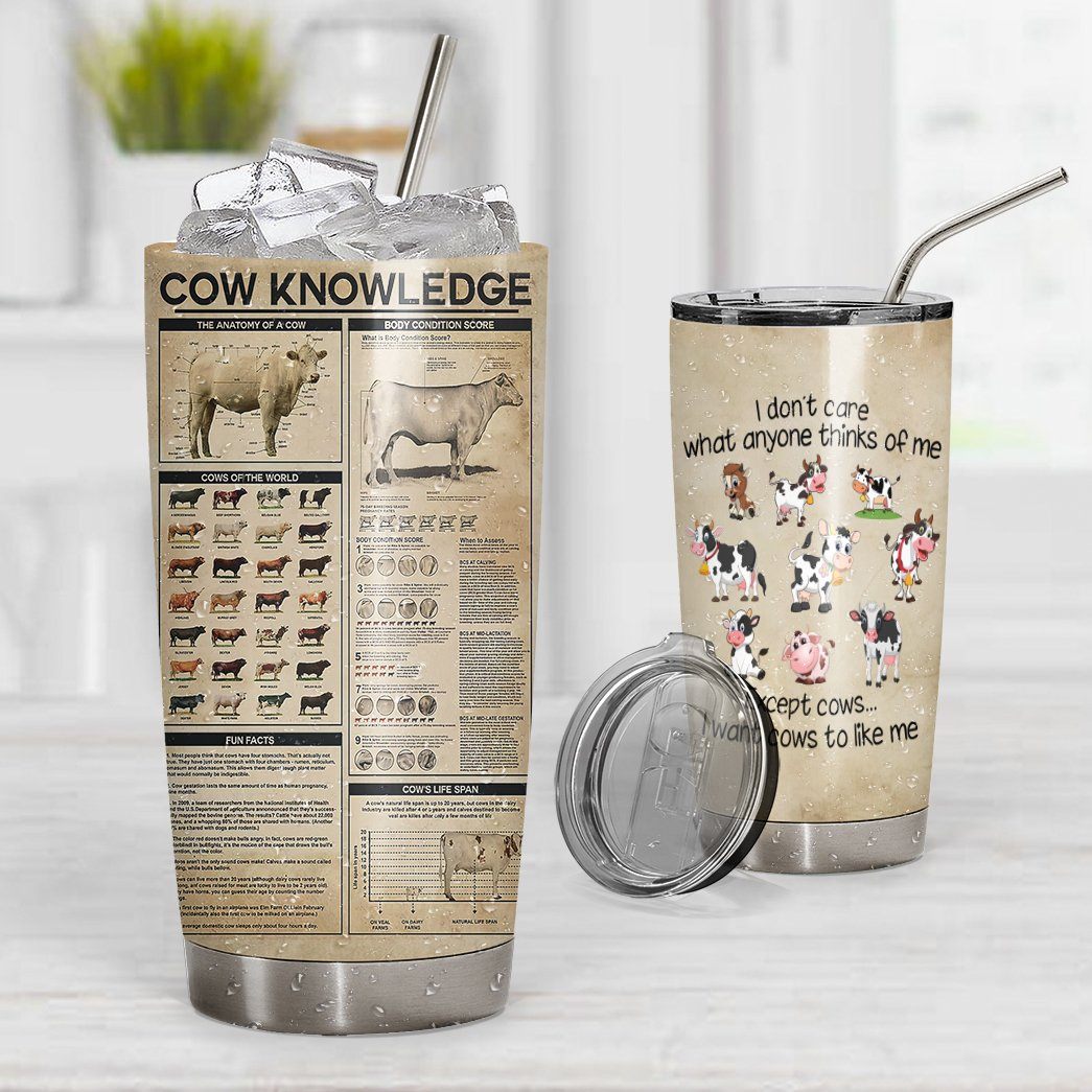 Gearhuman 3D Cow Knowledge Tumbler GB09036 Tumbler