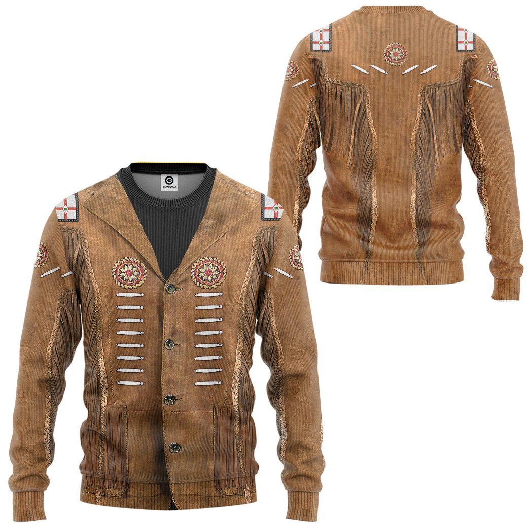 Gearhuman 3D Cowboy Jacket N3 Cosplay Custom Tshirt Hoodie Apparel GK24023 3D Apparel