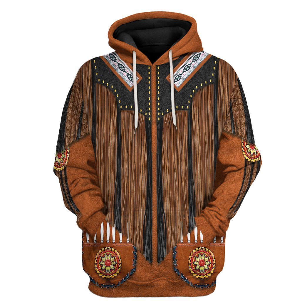 Gearhuman 3D Cowboy Jacket N4 Cosplay Custom Tshirt Hoodie Apparel GK24024 3D Apparel Hoodie S