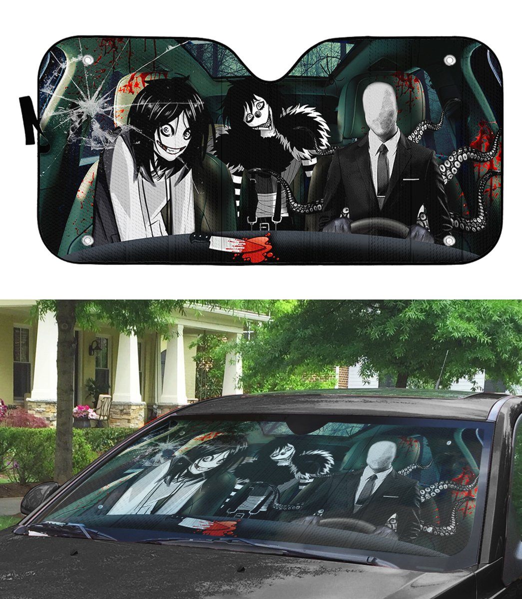 Gearhuman 3D Creepypasta Custom Car Auto Sunshade GW21094 Auto Sunshade 