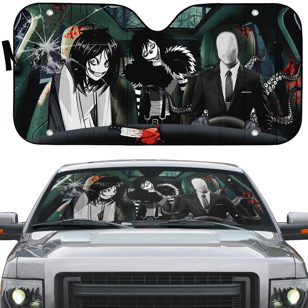 Gearhuman 3D Creepypasta Custom Car Auto Sunshade GW21094 Auto Sunshade 