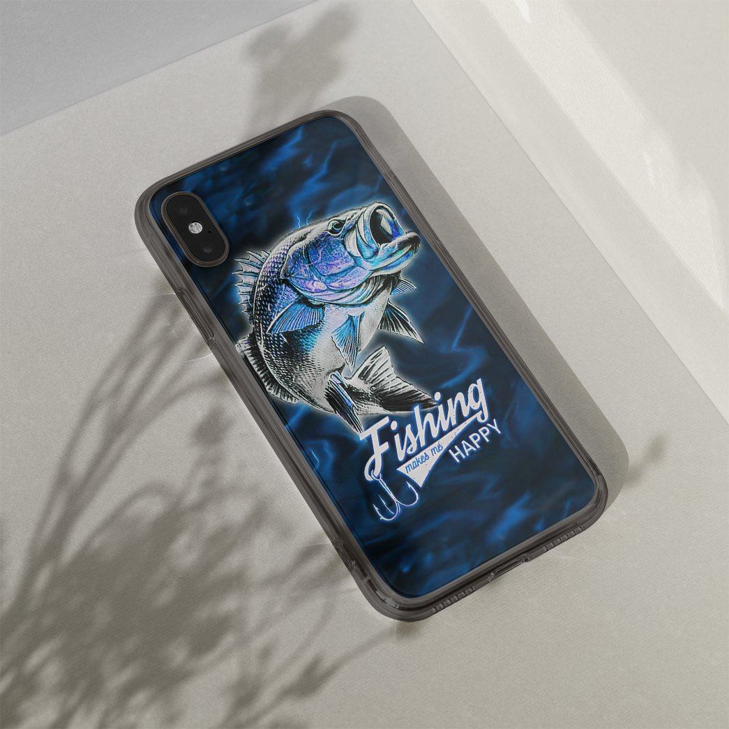 Gearhumans 3D Custom Glass Phone Case Cover Fishing
