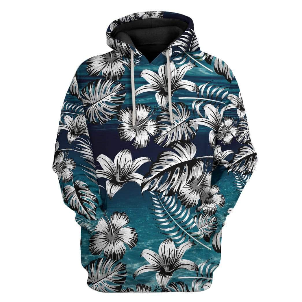 Gearhuman 3D Custom Hawaiian Aloha Hoodie Appare GD29045 3D Custom Fleece Hoodies Hoodie S 