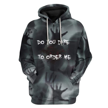 Gearhumans 3D Custom Horror Thinking Hoodie Apparel