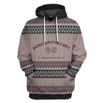 Gearhumans 3D Custom Rose Apothecary Christmas Ugly Sweatshirt Apparel