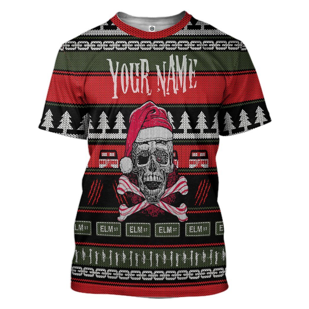 Gearhuman 3D Custom Skul Ugly Christmas Tshirt Hoodie Apparel GB05113 3D Apparel T-Shirt S 