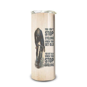 Gearhumans 3D Cycling Knowledge Custom Tumbler