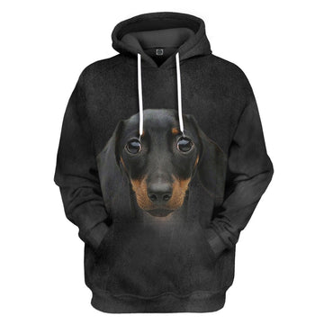 Gearhumans 3D Dachshund Front And Back Tshirt Hoodie Apparel