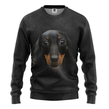 Gearhumans 3D Dachshund Front And Back Tshirt Hoodie Apparel