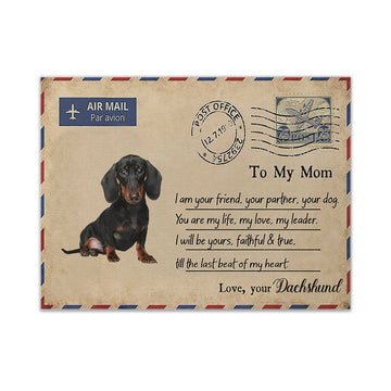 Gearhumans 3D Dachshund You Are My Life Canvas