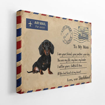 Gearhumans 3D Dachshund You Are My Life Canvas