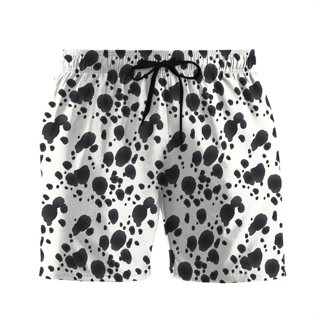 Gearhuman 3D Dalmatian Shorts ZK0507211 Men Shorts Beach Shorts S 