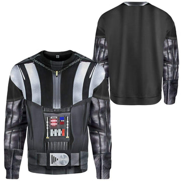 Gearhumans 3D Darth Vader Costume Custom Sweatshirt Apparel