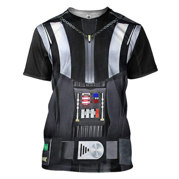 Gearhumans 3D Darth Vader Costume Custom Tshirt Apparel