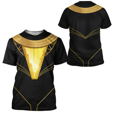 Gearhumans 3D DC Black Adam Costume Custom Tshirt Apparel