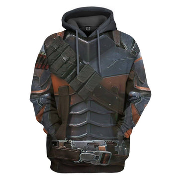 Gearhumans 3D DC Deathstroke Suit Custom Hoodie Apparel