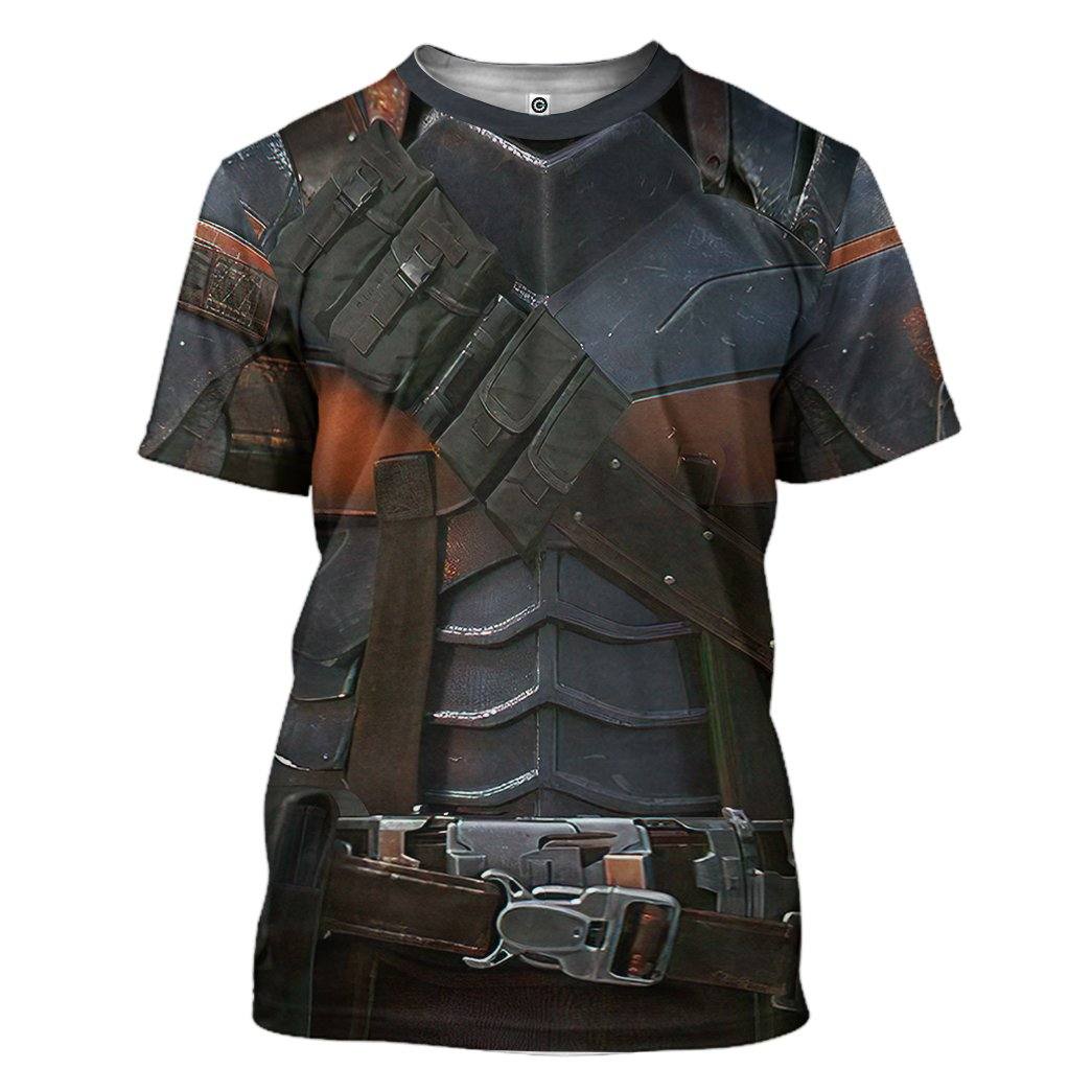 Gearhuman 3D DC Deathstroke Suit Custom Tshirt Apparel GW24094 3D T-shirt T-Shirt S 