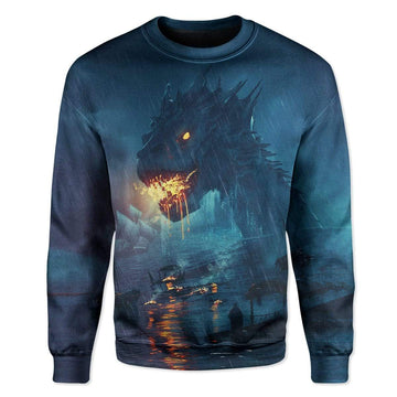 Gearhumans 3D Deep Sea Dragon Custom T-Shirts Hoodies Apparel