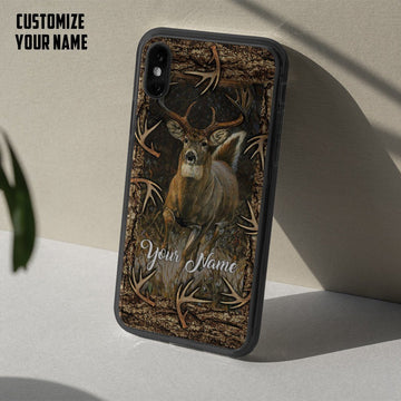 Gearhumans 3D Deer Hunting Custom Name Phonecase