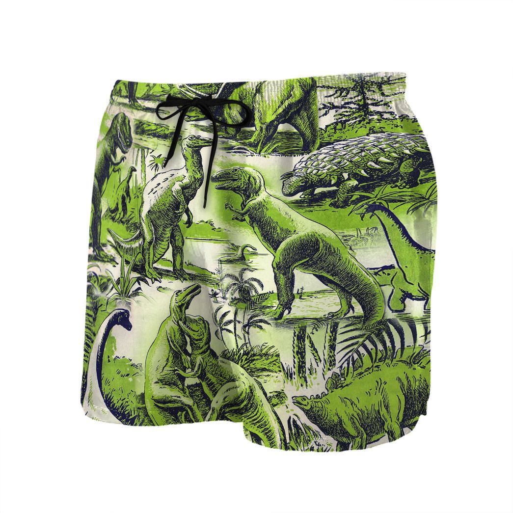 Gearhuman 3D Dinosaur Beach Shorts ZZ0507212 Men Shorts 