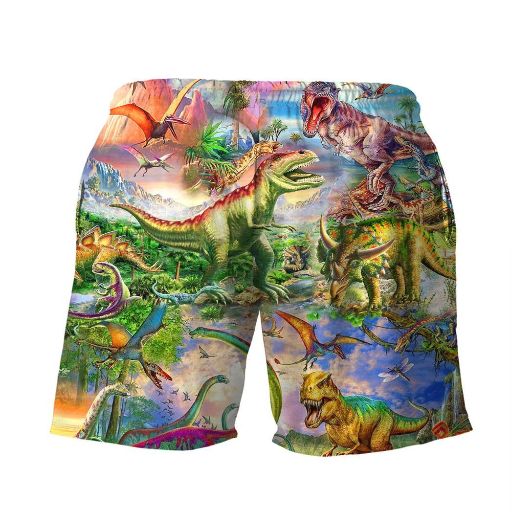 Gearhuman 3D Dinosaur Beach Shorts ZZ2406222 Men Shorts 