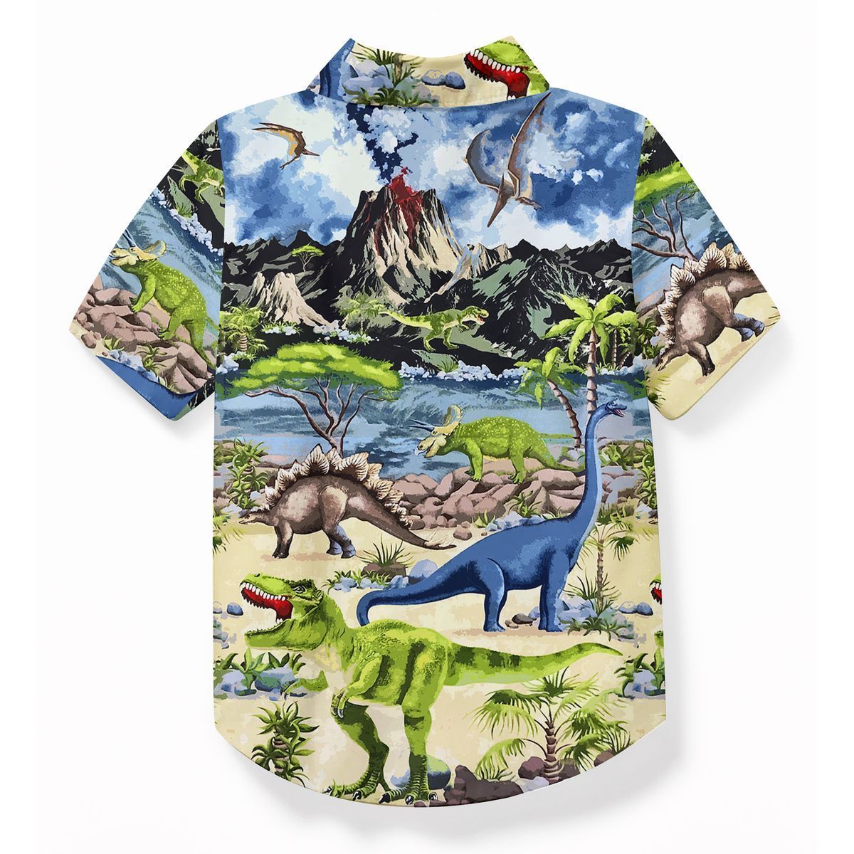 Gearhuman 3D Dinosaur Hawaii Shirt ZZ30062111 Short Sleeve Shirt 