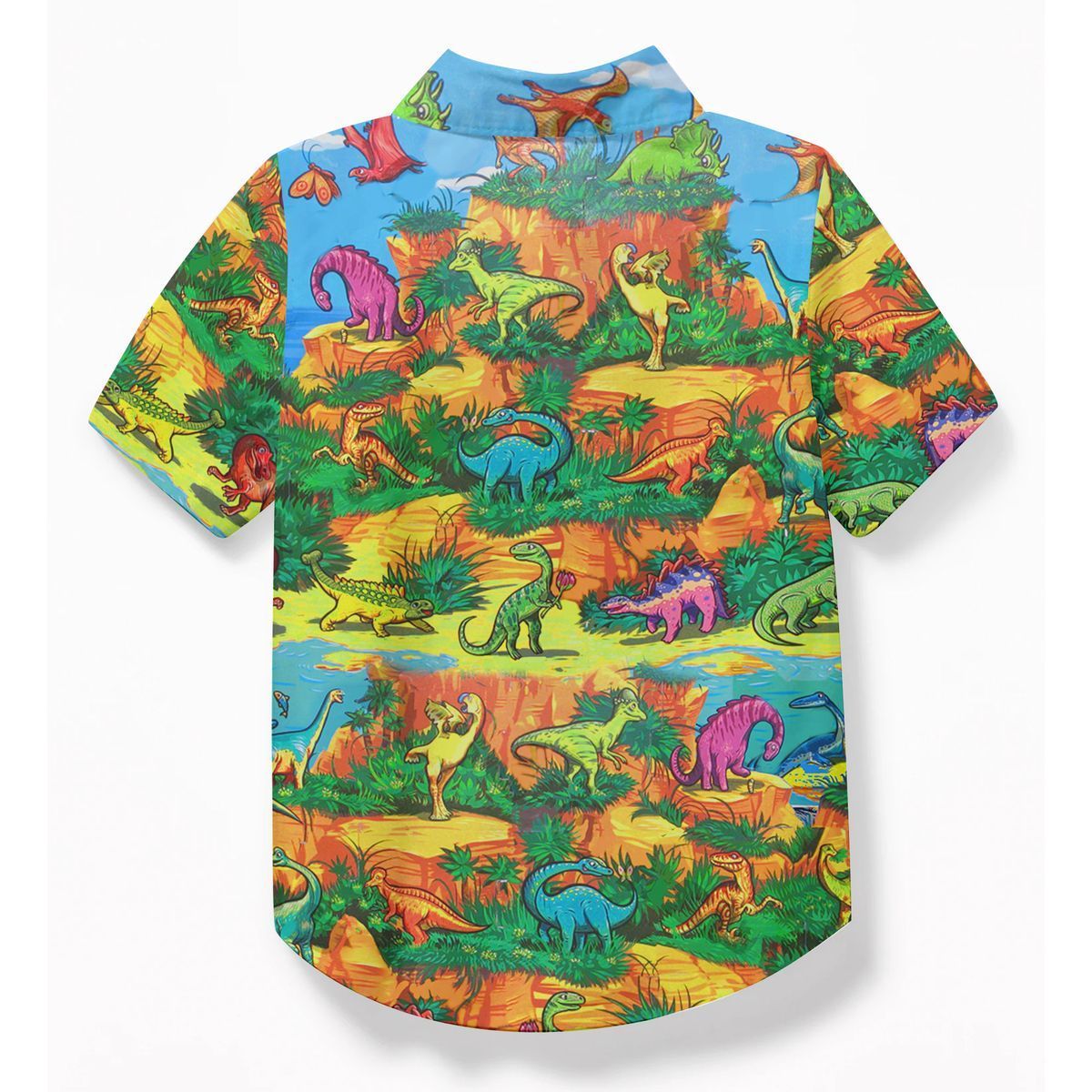 Gearhuman 3D Dinosaur Kid Hawaii Shirt ZZ0707219 Short Sleeve Shirt 