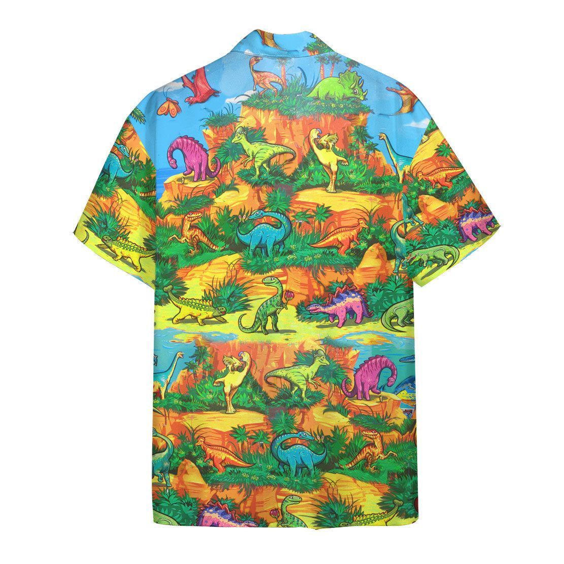 Gearhuman 3D Dinosaur Kid Hawaii Shirt ZZ0707219 Short Sleeve Shirt 