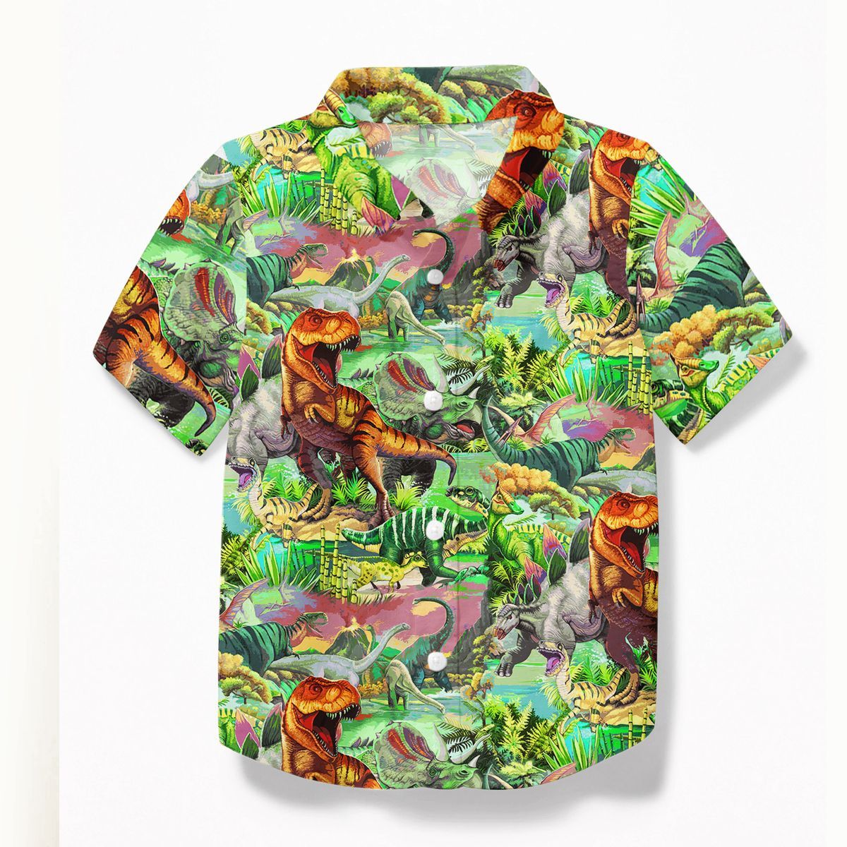 Gearhuman 3D Dinosaur Kid Hawaii Shirt ZZ30062155 Kid Hawaii Shirt Kid Hawaii Shirt XS 