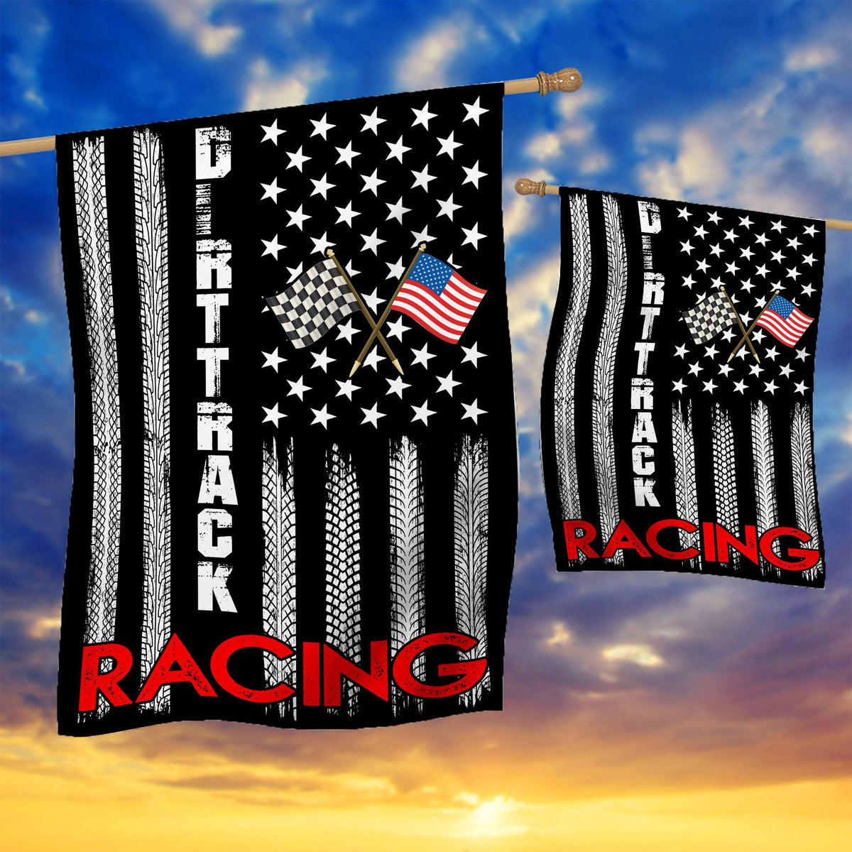 Track House Racing Flags Dirt Racing Flags