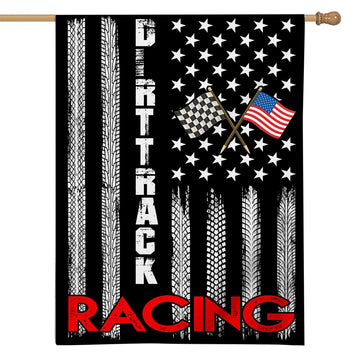 Gearhuman 3D Dirt Track Racing Flag