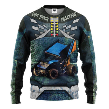 Gearhumans 3D Dirt Track Racing Tshirt Hoodie Apparel