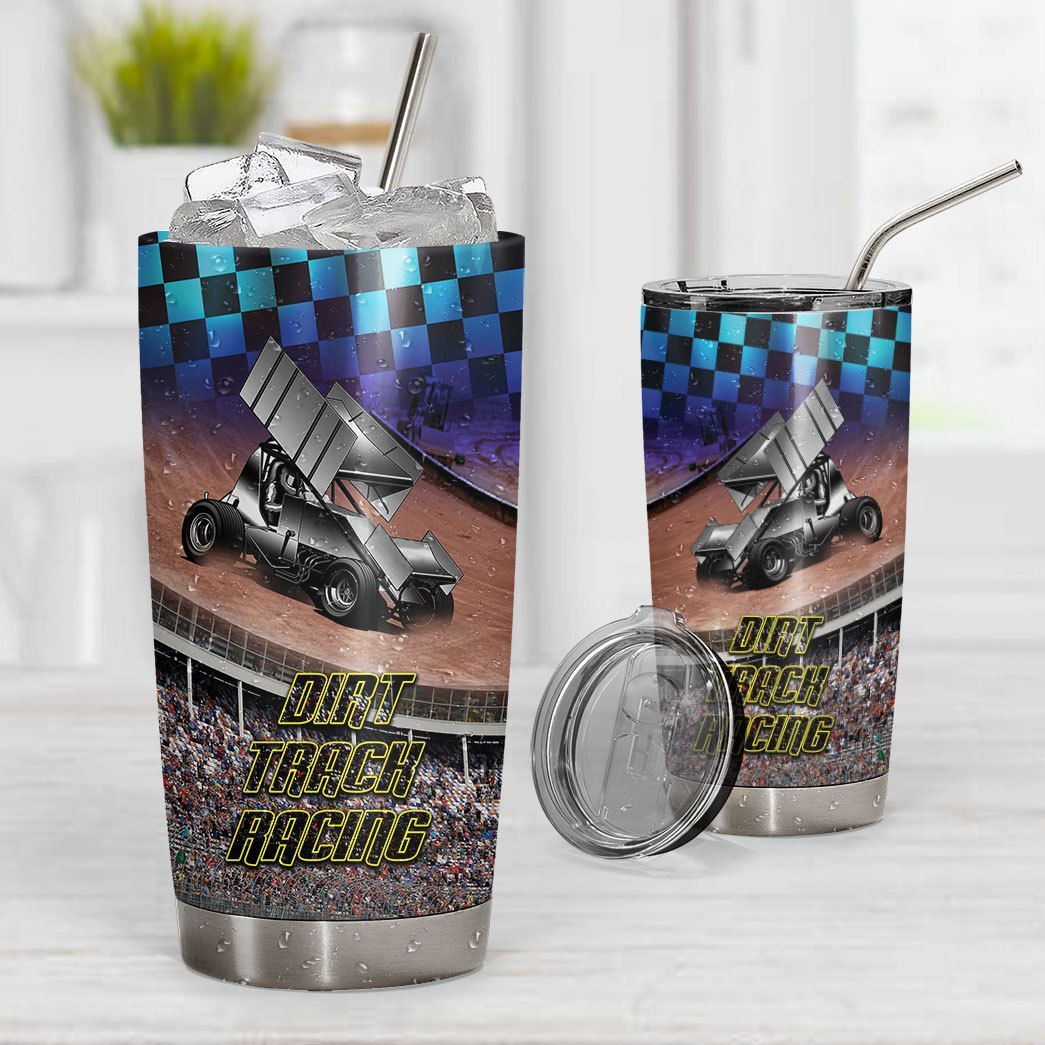 Gearhuman 3D Dirt Track Racing Tumbler ZZ0807215 Tumbler 