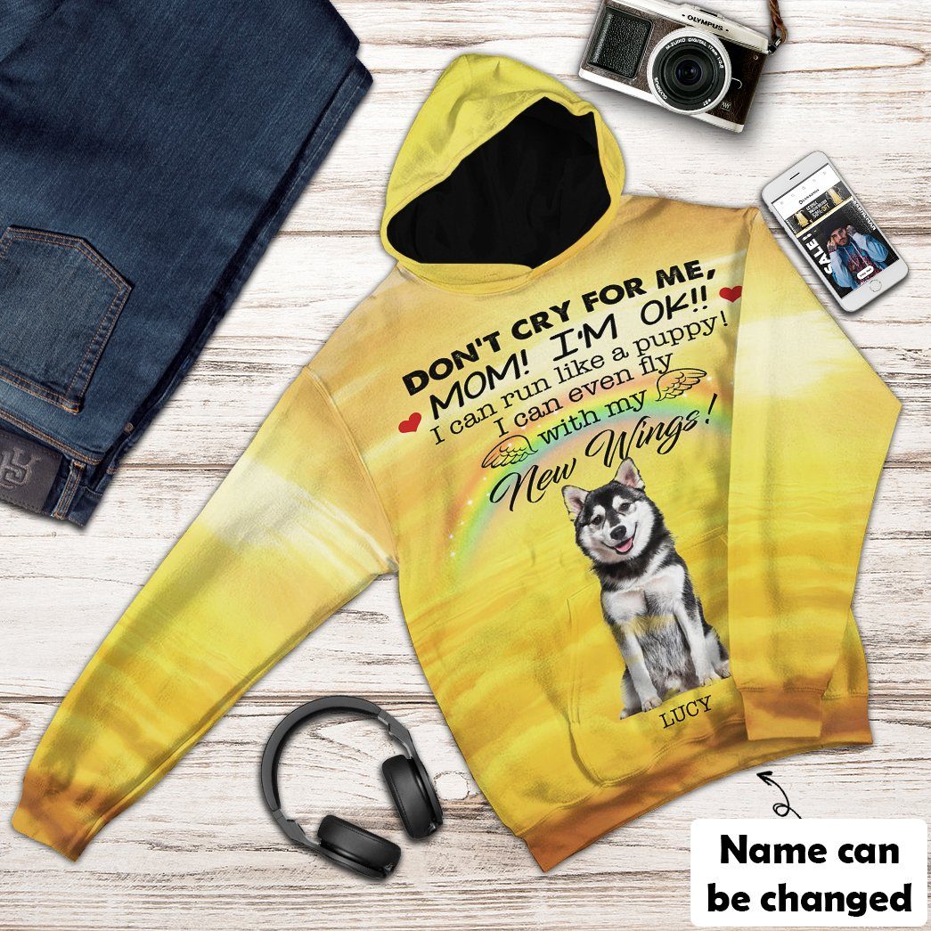 cry gear Gearhumans 3D Do Not Cry For Me Husky Tshirt Hoodie Apparel