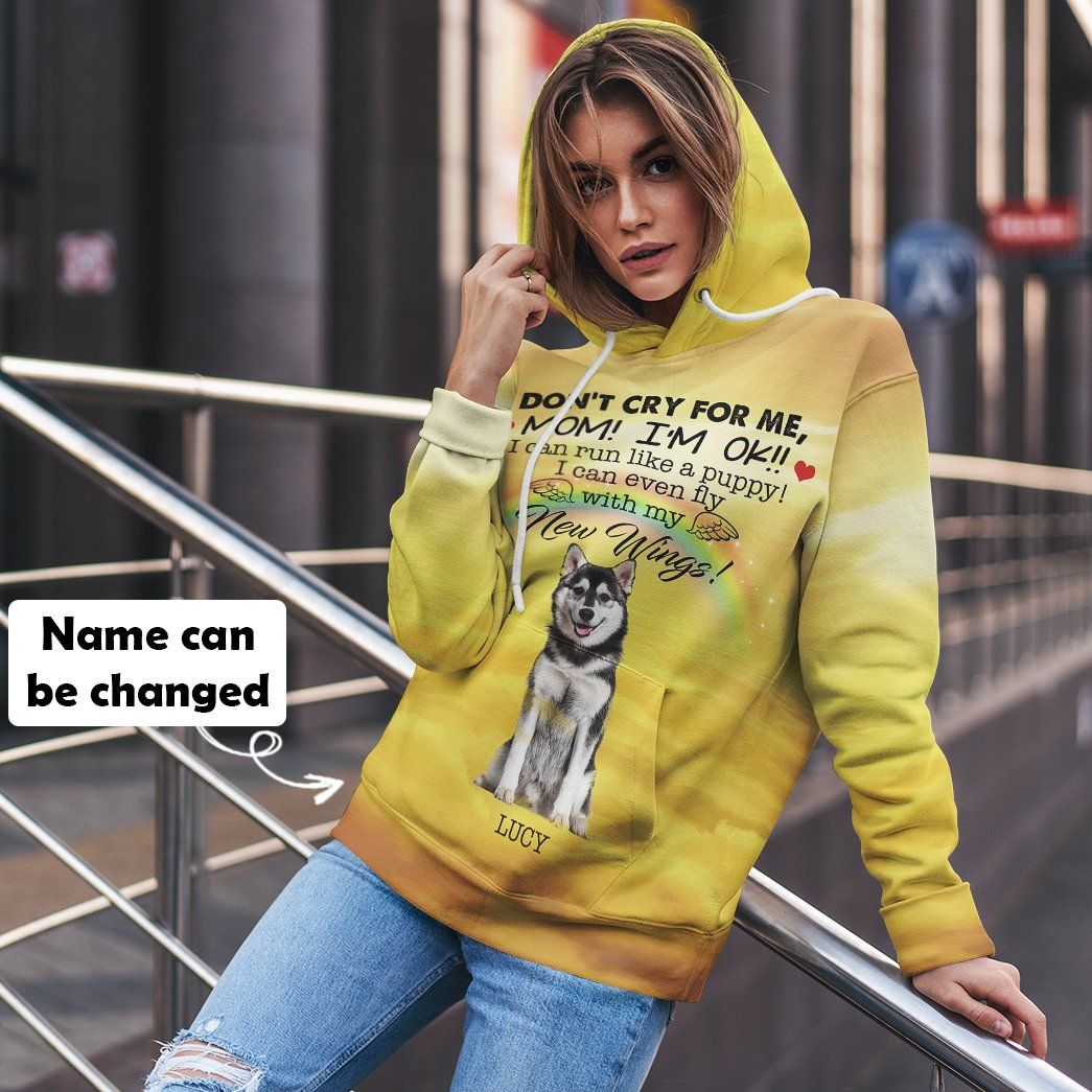 cry gear Gearhumans 3D Do Not Cry For Me Husky Tshirt Hoodie Apparel