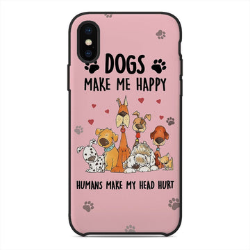 Gearhumans 3D Dogs Make Me Happy Phonecase