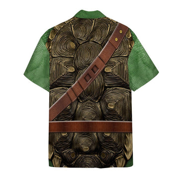 Gearhumans 3D Donatello TMNT Don Donnie Cosplay Custom Short Sleeve Shirt