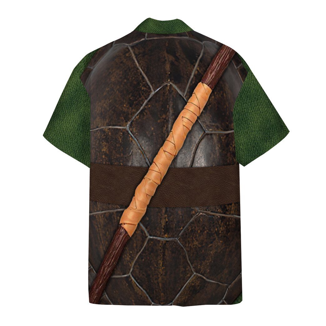 Gearhuman 3D Donatello TMNT Don Donnie Custom Short Sleeve Shirt GV291212 Short Sleeve Shirt 