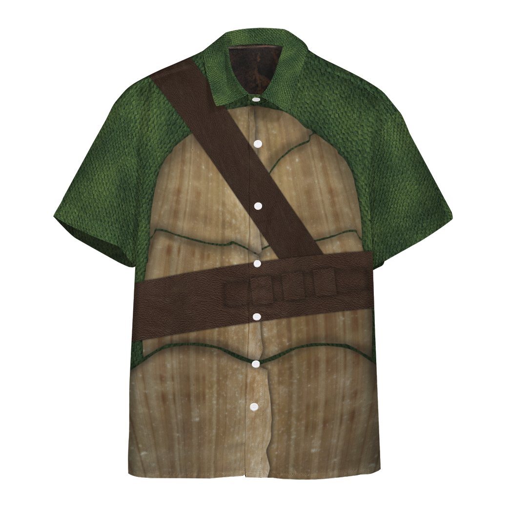 Gearhuman 3D Donatello TMNT Don Donnie Custom Short Sleeve Shirt GV291212 Short Sleeve Shirt Short Sleeve Shirt S 
